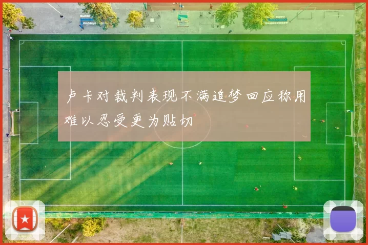 卢卡对裁判表现不满追梦回应称用难以忍受更为贴切